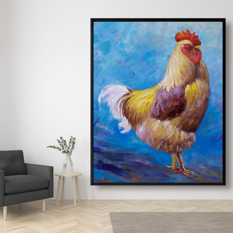 Beautiful Rooster, Fine art gallery wrapped canvas 24x36