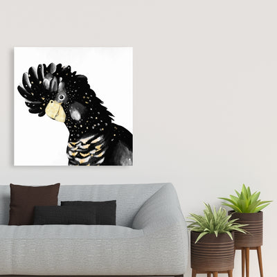 Cockatoo Parrot, Fine art gallery wrapped canvas 36x36