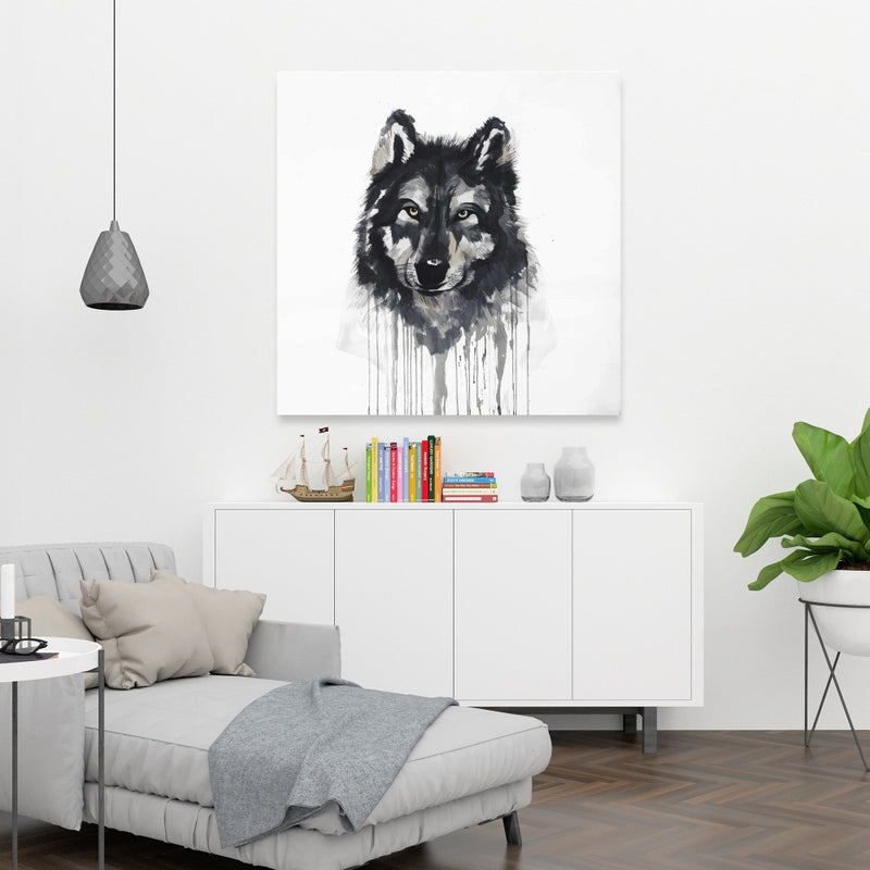 Mysterious Wolve, Fine art gallery wrapped canvas 24x36