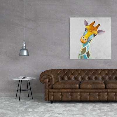 Colorful Giraffe, Fine art gallery wrapped canvas 36x36