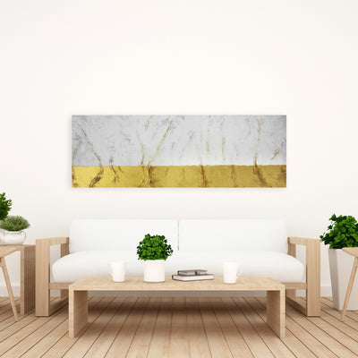 Golden Shine, Fine art gallery wrapped canvas 16x48