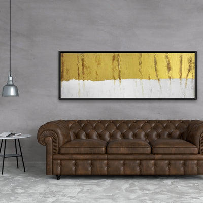 Golden Stripe, Fine art gallery wrapped canvas 16x48
