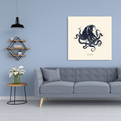 Octopus, Fine art gallery wrapped canvas 36x36