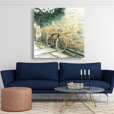 Old Urban Bicycle, Fine art gallery wrapped canvas 24x36