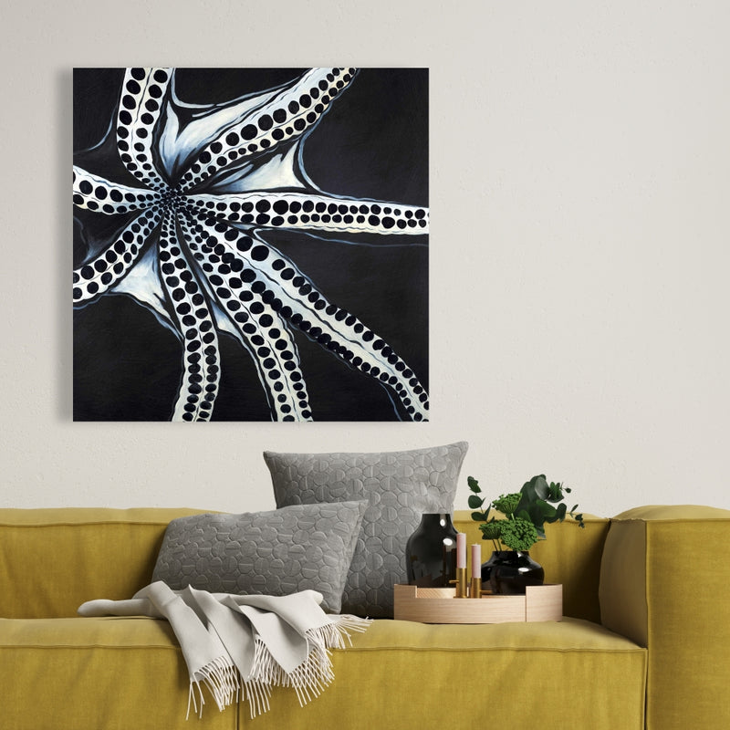 Large Octopus Tentacle, Fine art gallery wrapped canvas 36x36
