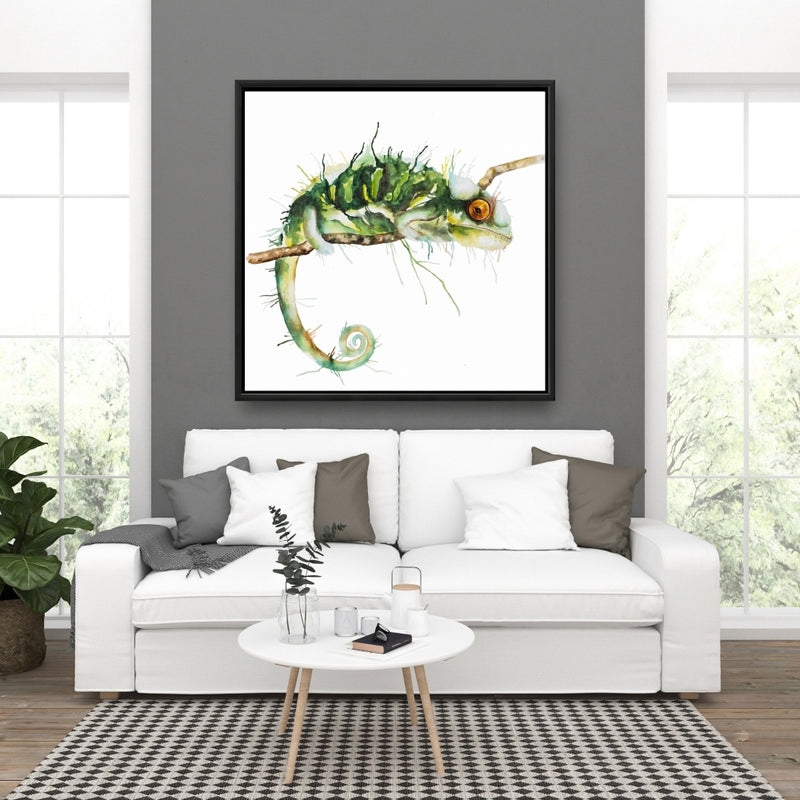 Chameleon On The Lookout, Fine art gallery wrapped canvas 24x36