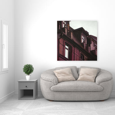 Architectural Building, Fine art gallery wrapped canvas 36x36
