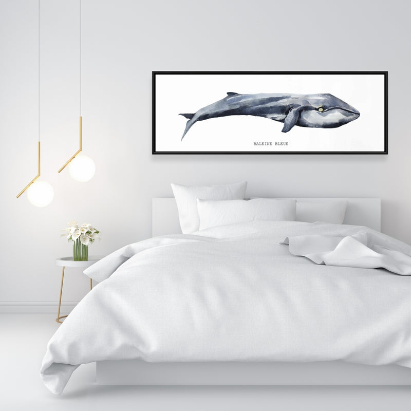 Whale, Fine art gallery wrapped canvas 16x48