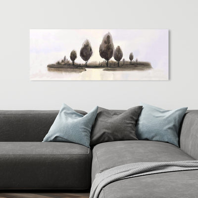 Abstract Landscape Of Trees, Fine art gallery wrapped canvas 16x48