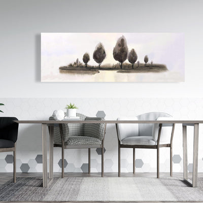 Abstract Landscape Of Trees, Fine art gallery wrapped canvas 16x48