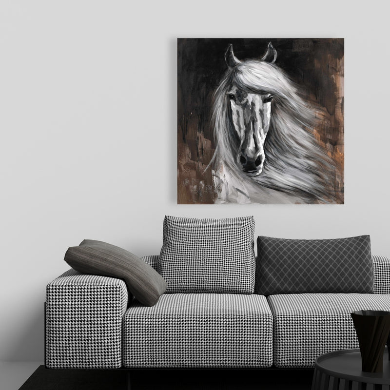 White Horse, Fine art gallery wrapped canvas 24x36
