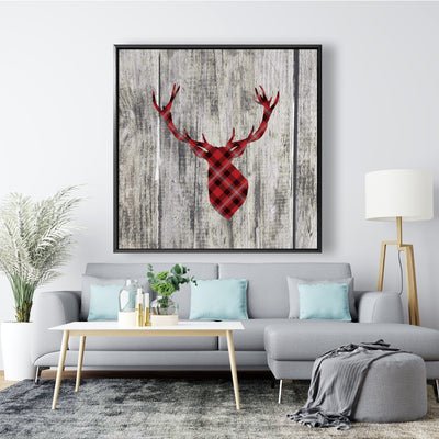 Wood And Deer, Fine art gallery wrapped canvas 24x36