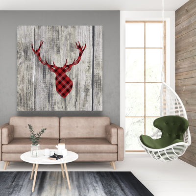 Wood And Deer, Fine art gallery wrapped canvas 24x36