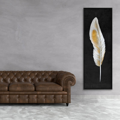 Feather, Fine art gallery wrapped canvas 16x48
