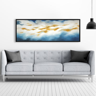 Abstract Clouds, Fine art gallery wrapped canvas 16x48