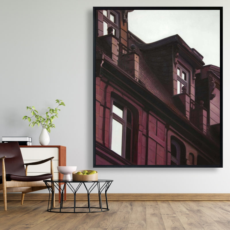 Architectural Building, Fine art gallery wrapped canvas 36x36