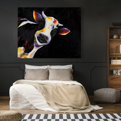 One Funny Cow, Fine art gallery wrapped canvas 36x36
