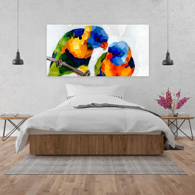 Couple Of Parrots, Fine art gallery wrapped canvas 24x36