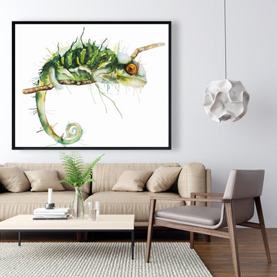 Chameleon On The Lookout, Fine art gallery wrapped canvas 24x36