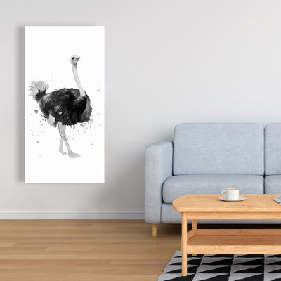 Proud Ostrich, Fine art gallery wrapped canvas 24x36