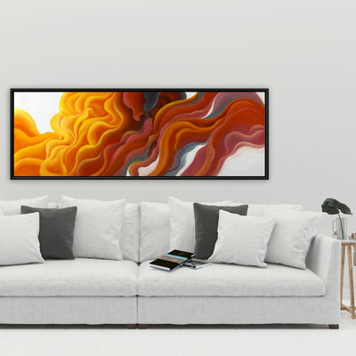 Colorful Smoke, Fine art gallery wrapped canvas 16x48