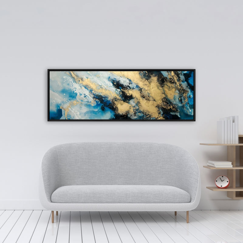 Blue Marble, Fine art gallery wrapped canvas 16x48