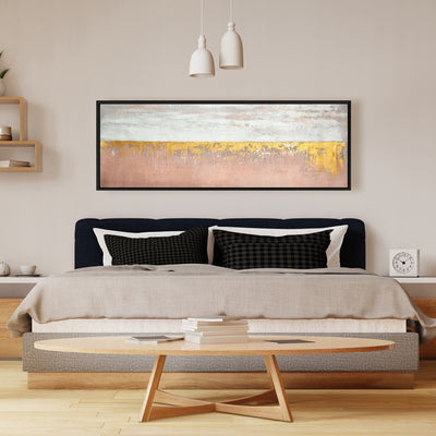 Golden Pink, Fine art gallery wrapped canvas 16x48