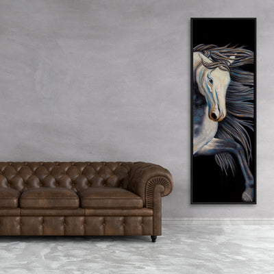 Abstract Horse, Fine art gallery wrapped canvas 16x48