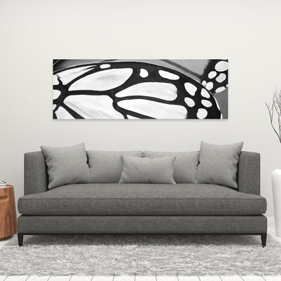 Butterfly Wings Closeup, Fine art gallery wrapped canvas 16x48