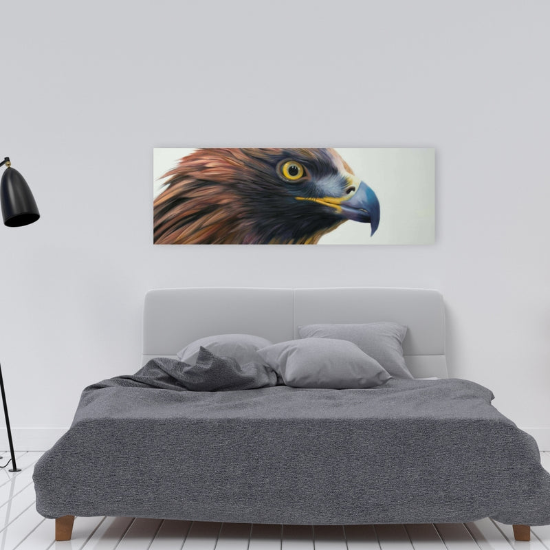 Brown-Headed Eagle, Fine art gallery wrapped canvas 16x48