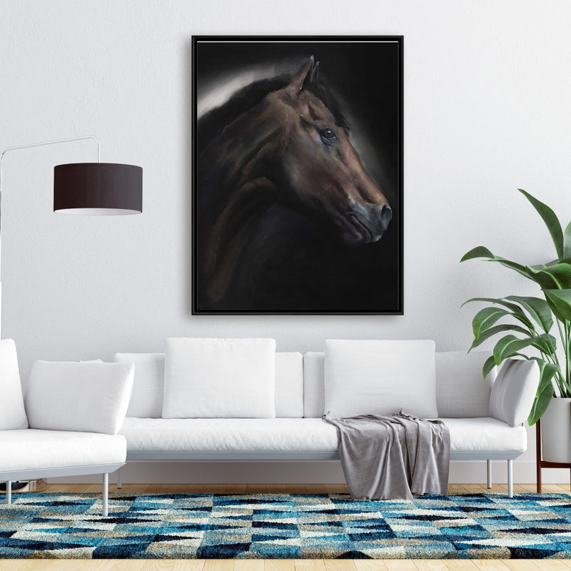 Loneliness Horse, Fine art gallery wrapped canvas 24x36