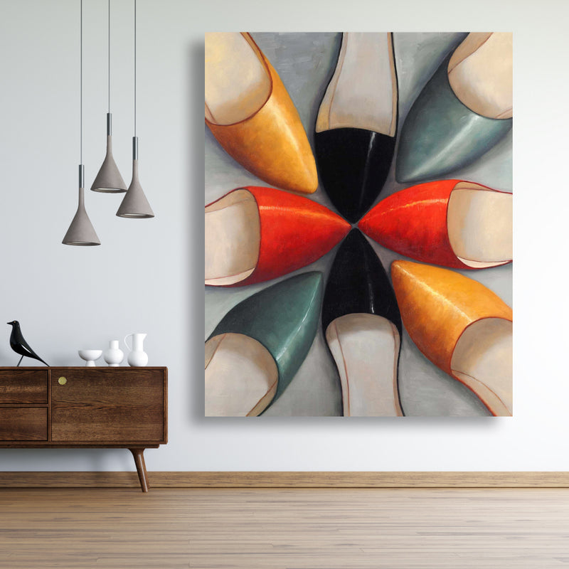 Women Shoes, Fine art gallery wrapped canvas 24x36