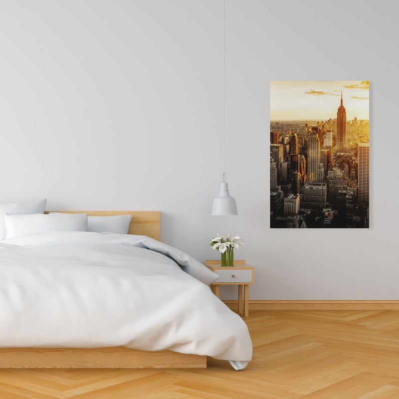 New York City At Sunset, Fine art gallery wrapped canvas 24x36