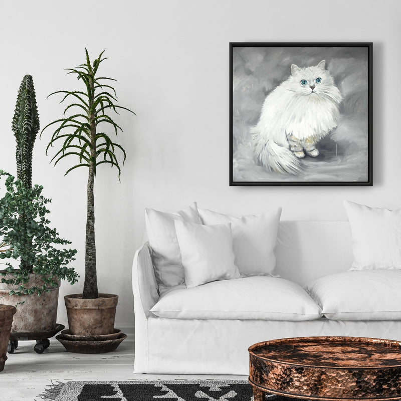 Chinchilla Persian Cat, Fine art gallery wrapped canvas 24x36