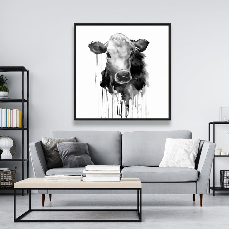 Jersey Cow, Fine art gallery wrapped canvas 24x36