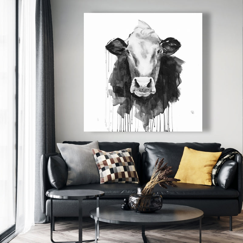 Cow, Fine art gallery wrapped canvas 24x36