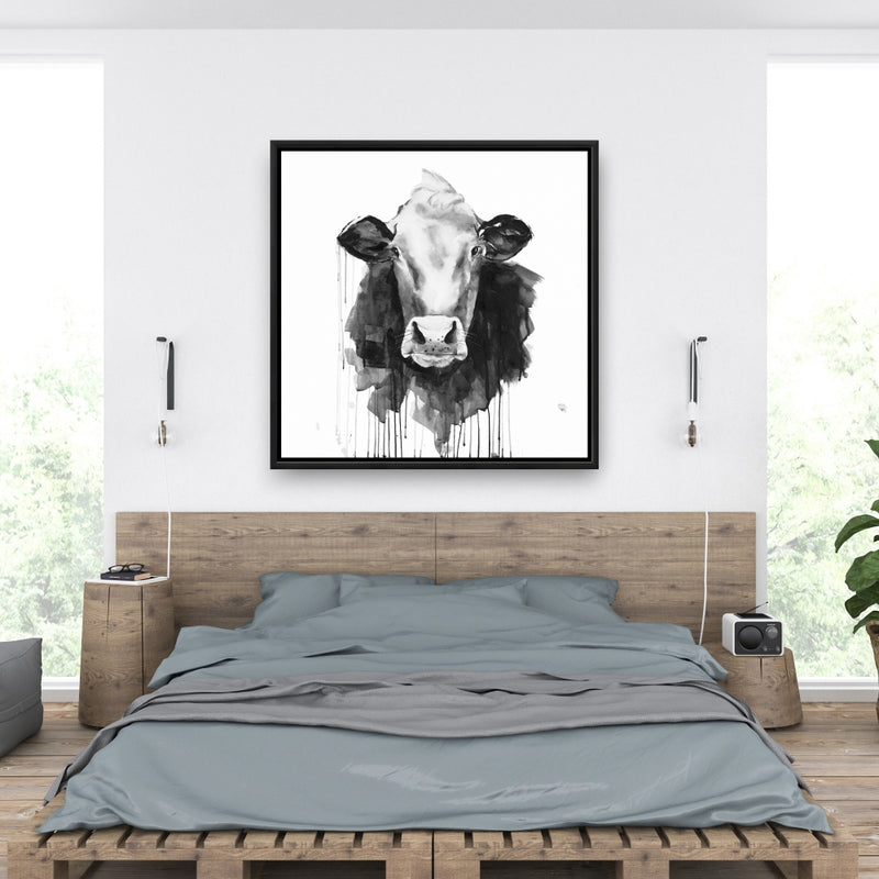 Cow, Fine art gallery wrapped canvas 24x36