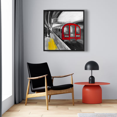 Waiting Subway, Fine art gallery wrapped canvas 24x36