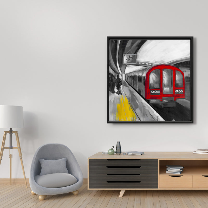 Waiting Subway, Fine art gallery wrapped canvas 24x36