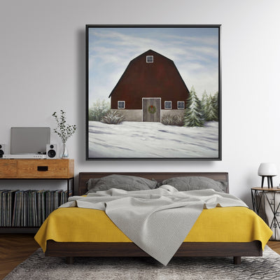 It's Winter On The Farm, Fine art gallery wrapped canvas 24x36