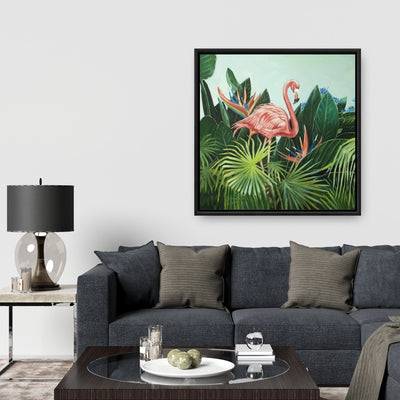 Tropical Flamingo, Fine art gallery wrapped canvas 24x36