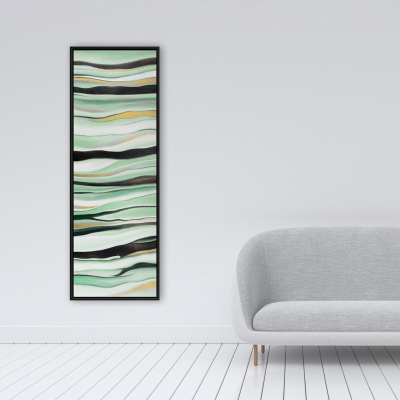 Mint Mood, Fine art gallery wrapped canvas 16x48