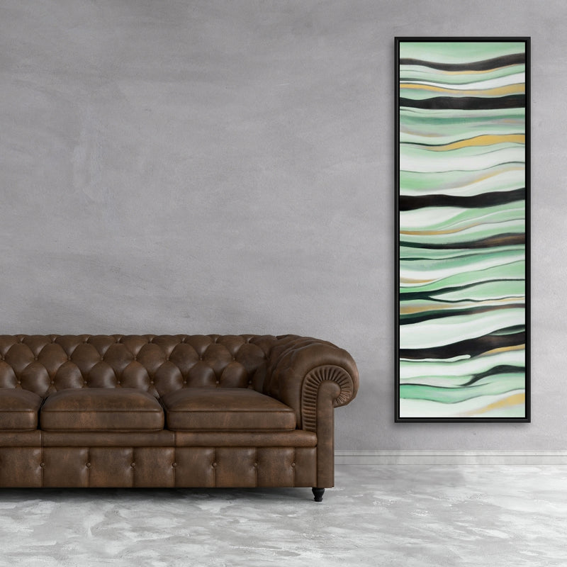 Mint Mood, Fine art gallery wrapped canvas 16x48