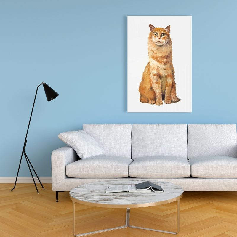 Ginger Cat, Fine art gallery wrapped canvas 24x36