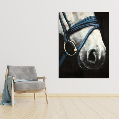 Horse With Harness, Fine art gallery wrapped canvas 24x36