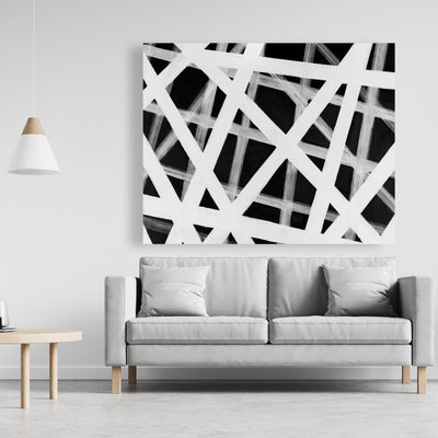 Geometric Stripes, Fine art gallery wrapped canvas 16x48
