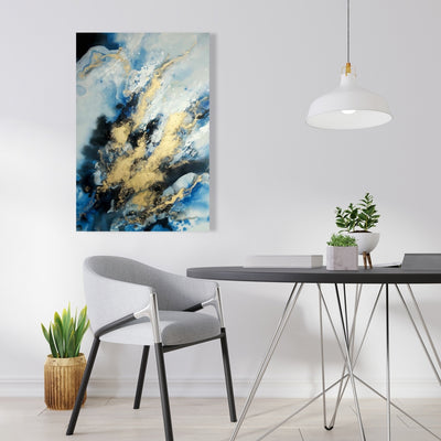 Blue Marble, Fine art gallery wrapped canvas 16x48