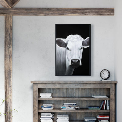 White Cow, Fine art gallery wrapped canvas 24x36