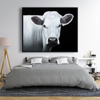 White Cow, Fine art gallery wrapped canvas 24x36