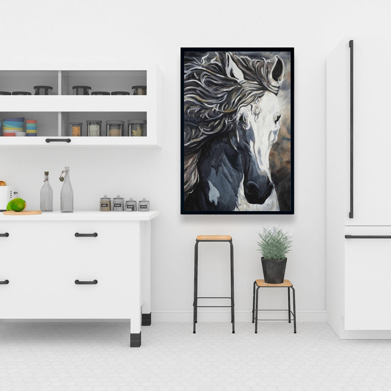 Front Wild Horse, Fine art gallery wrapped canvas 24x36